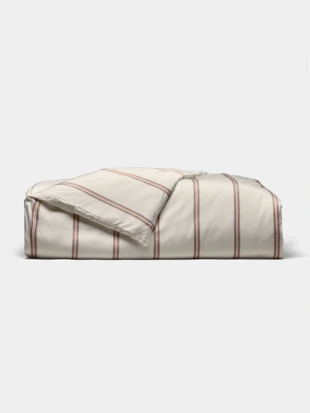 Cozy Earth Bamboo Duvet Cover Full / Queen NWOT Baja Stripe in Maple